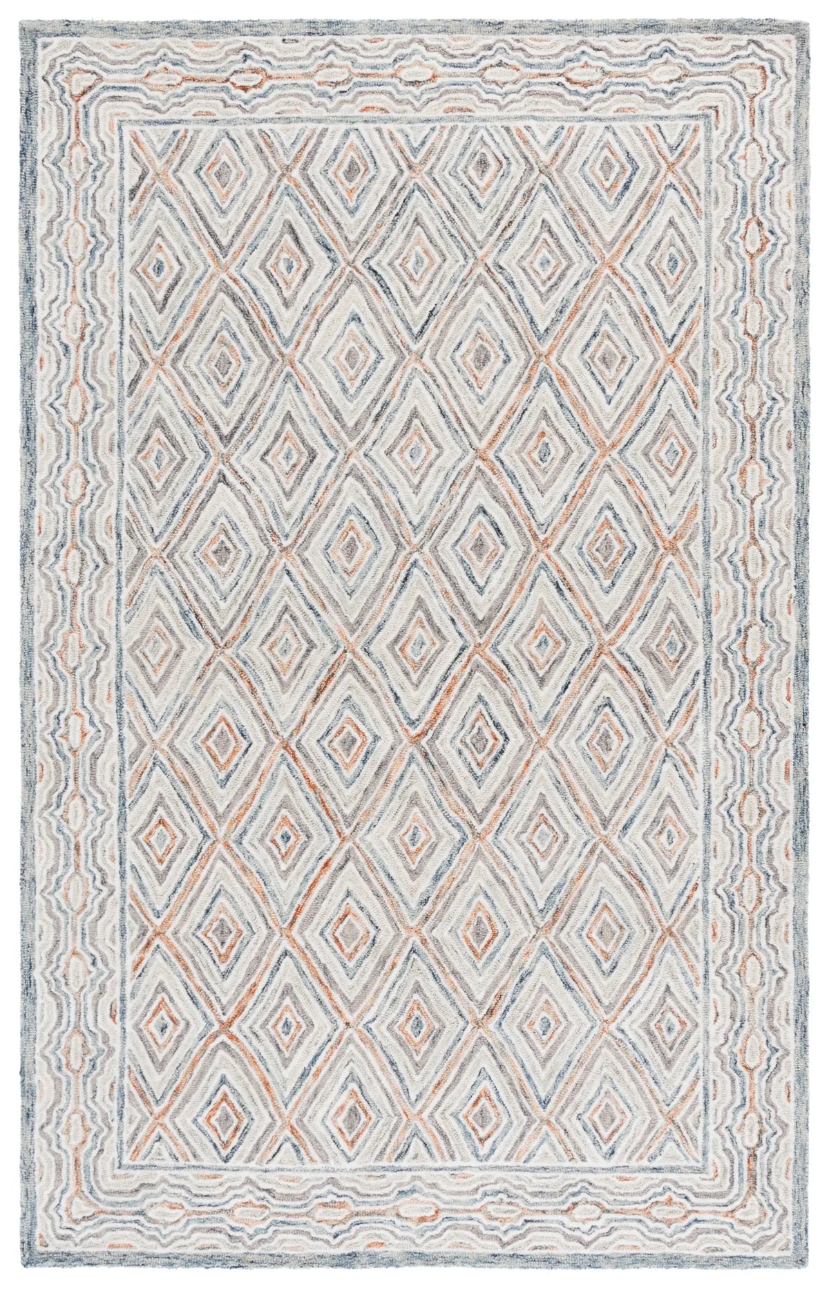 Safavieh Capri 4'-0" x 6'-0" Rug in Blue / Rust
