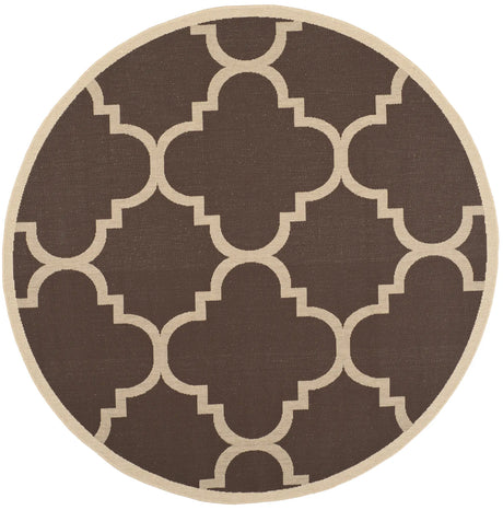 Safavieh Courtyard 6'-7" x 6'-7" Rug in Dark Brown