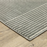 Oriental Weavers Sphinx Raylan Ray08 Grey/ Ivory Rug - corner detail