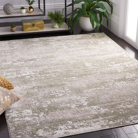 Safavieh Meadow 500 4'-0" x 6'-0" Rug in Beige / Sage