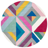 Safavieh Fifth Avenue 7'-0" x 7'-0" Rug in Grey / Multi