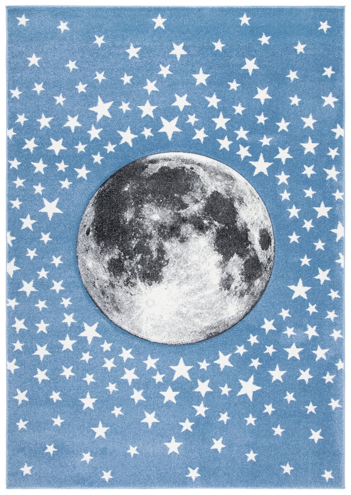 Safavieh Carousel Kids 100 4'-0" x 6'-0" Rug in Light Blue / Grey