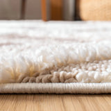 Safavieh Moroccan Tassel Shag 4'-0" x 6'-0" Rug in Ivory / Brown
