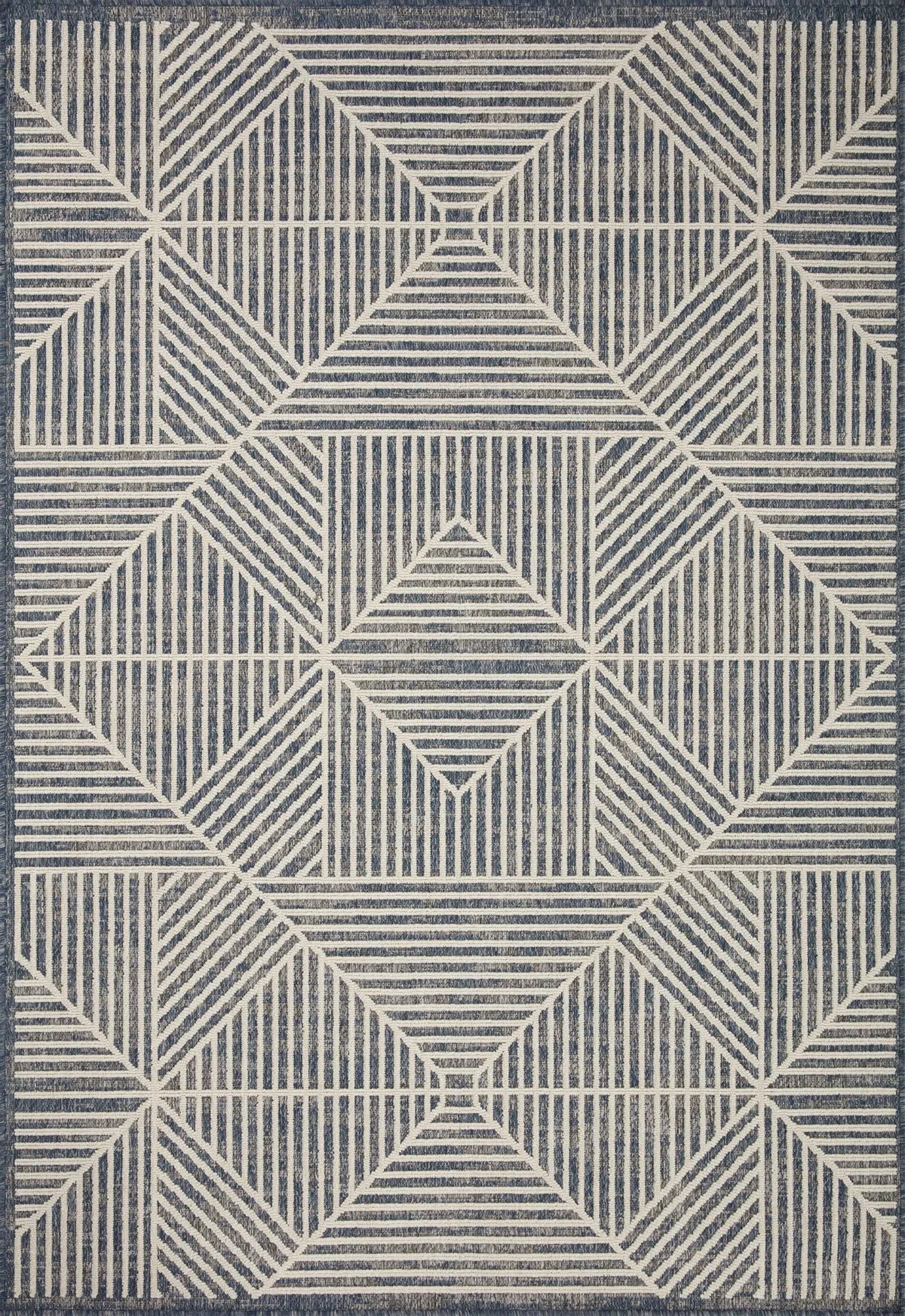 Loloi Rainier Rai-03 Denim/Ivory Rug - main flat