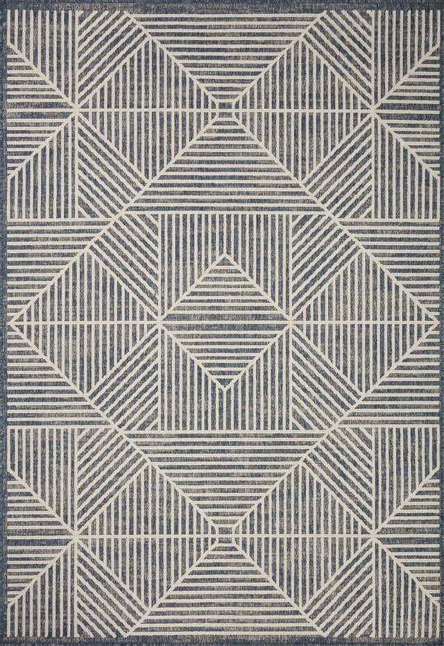 Loloi Rainier Rai-03 Denim/Ivory Rug - main flat