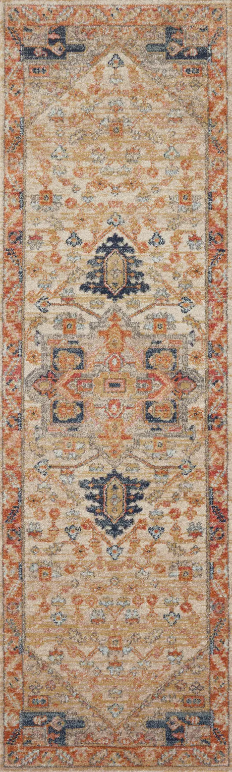 Loloi Jocelyn Joc-01 Sand/Multi Rugs - runner flat