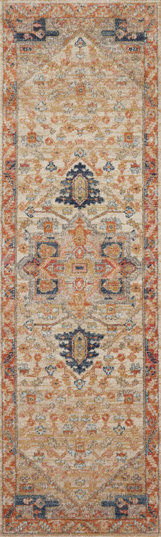 Loloi Jocelyn Joc-01 Sand/Multi Rugs - runner flat