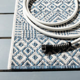 Safavieh Courtyard 4'-0" x 5'-7" Rug in Blue / Navy