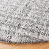 Safavieh Abstract 6'-0" x 6'-0" Rug in Grey / Black