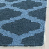 Safavieh Dhurries 5'-0" x 8'-0" Rug in Ink / Blue