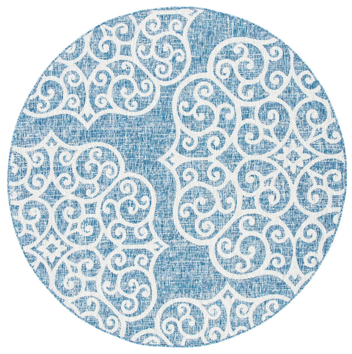 Safavieh Courtyard 6'-7" x 6'-7" Rug in Navy / Grey