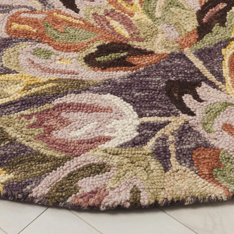 Safavieh Blossom 6'-0" x 6'-0" Rug in Purple / Sage