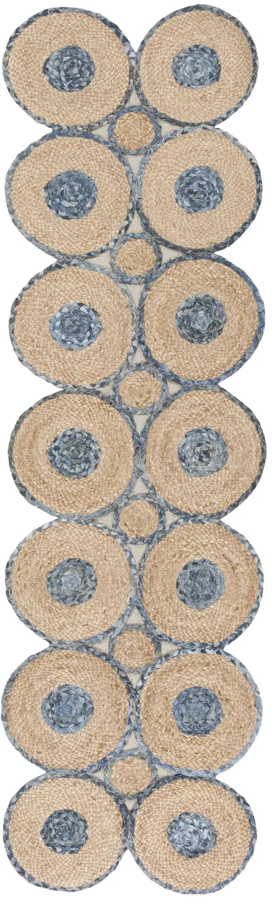 Safavieh Cape Cod 2'-3" x 8'-0" Rug in Blue / Natural