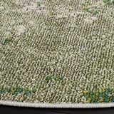 Safavieh Madison 5'-0" x 5'-0" Rug in Green / Ivory