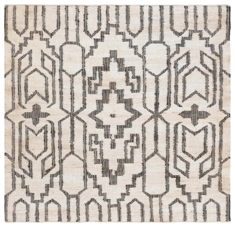 Safavieh Natural Fiber 6'-0" x 6'-0" Rug in Ivory / Black