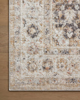 Loloi Monroe Mon-02 Beige/Multi Rug - corner on wood