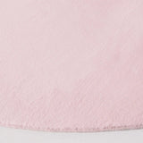 Safavieh Faux Rabbit Fur 6'-0" x 6'-0" Rug in Pink