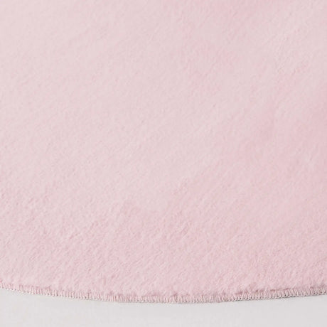 Safavieh Faux Rabbit Fur 6'-0" x 6'-0" Rug in Pink