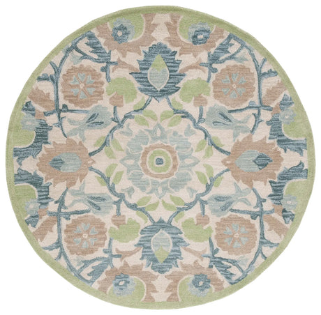 Safavieh Antiquity 6'-0" x 6'-0" Rug in Ivory / Green