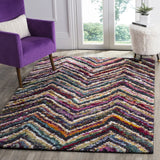Safavieh Fiesta Shag 4'-0" x 6'-0" Rug in Multi