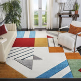 Safavieh Hollywood 10'-6" x 14'-0" Rug in Ivory / Peacock Blue