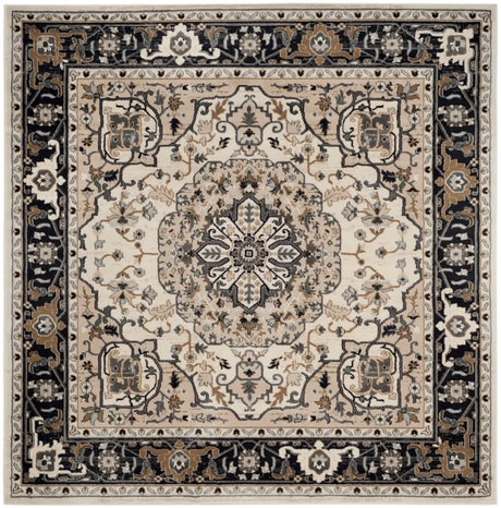 Safavieh Lyndhurst 7'-0" x 7'-0" Rug in Cream / Navy