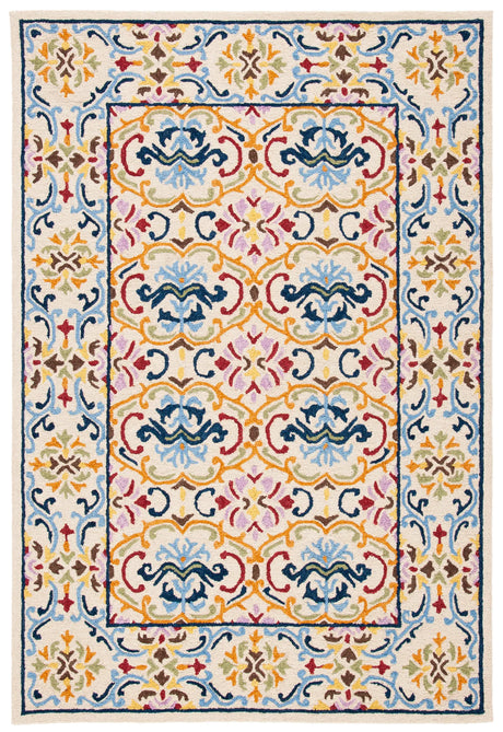 Safavieh Micro-Loop 4'-0" x 6'-0" Rug in Beige / Blue