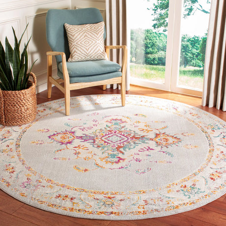 Safavieh Crystal 5'-0" x 5'-0" Rug in Grey / Cream