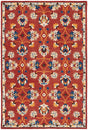 Safavieh Micro-Loop 4'-0" x 6'-0" Rug in Rust / Blue