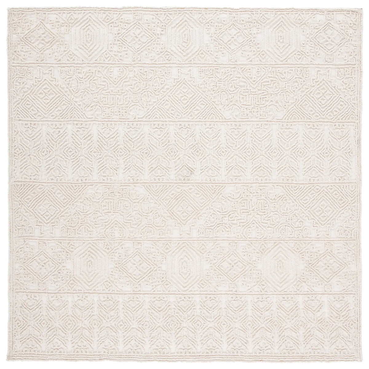 Safavieh Trace 6'-6" x 6'-6" Rug in Ivory