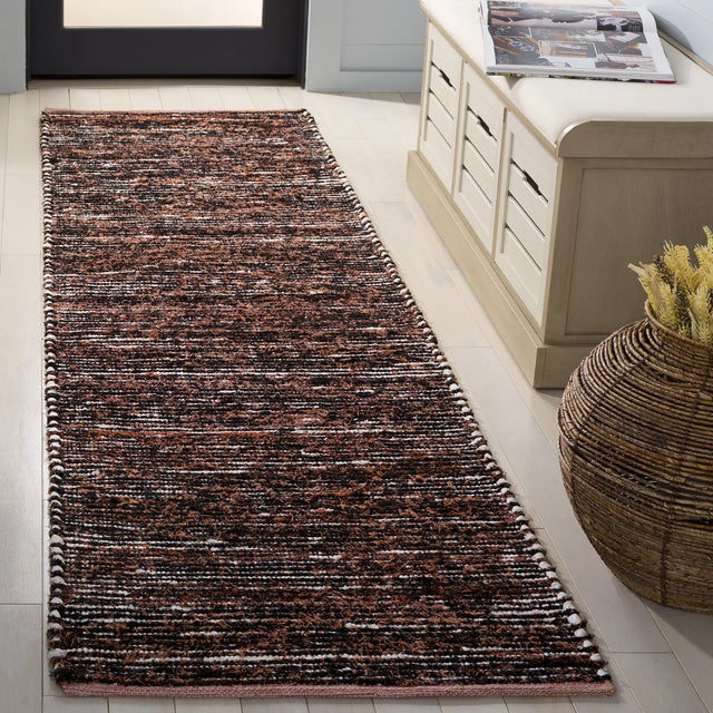 Safavieh Cape Cod 2'-3" x 8'-0" Rug in Orange / Black