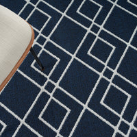 Nourison Modern Lines Mol01 Navy Area Rug