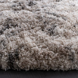 Safavieh Iceland Shag 6'-7" x 6'-7" Rug in Cream / Grey