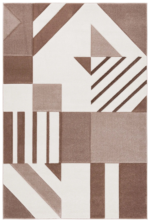 Safavieh Hollywood 4'-0" x 6'-0" Rug in Ivory / Brown