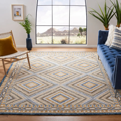 Safavieh Aspen 10'-0" x 14'-0" Rug in Navy / Gold
