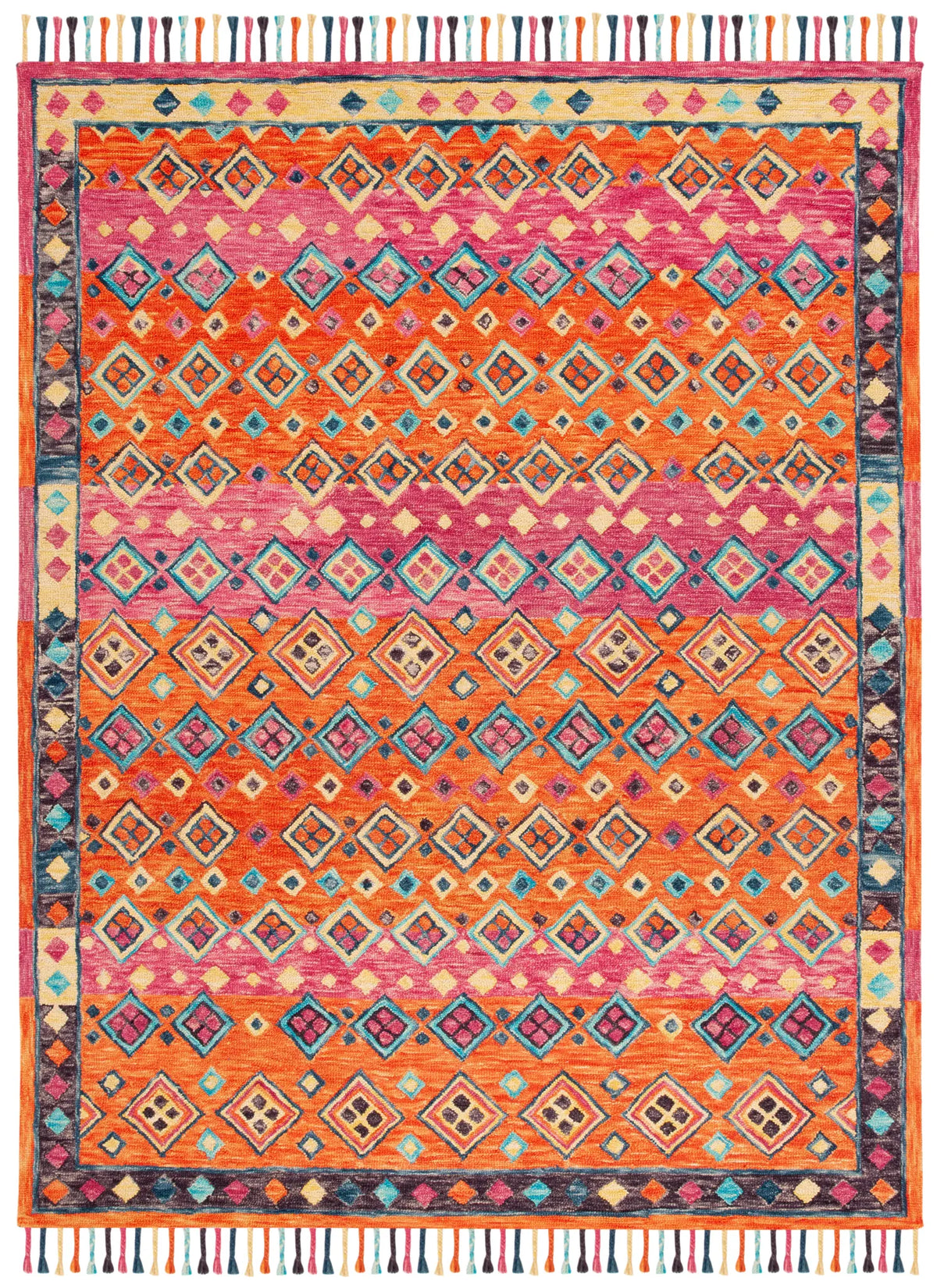 Safavieh Aspen 10'-0" x 14'-0" Rug in Orange / Fuchsia
