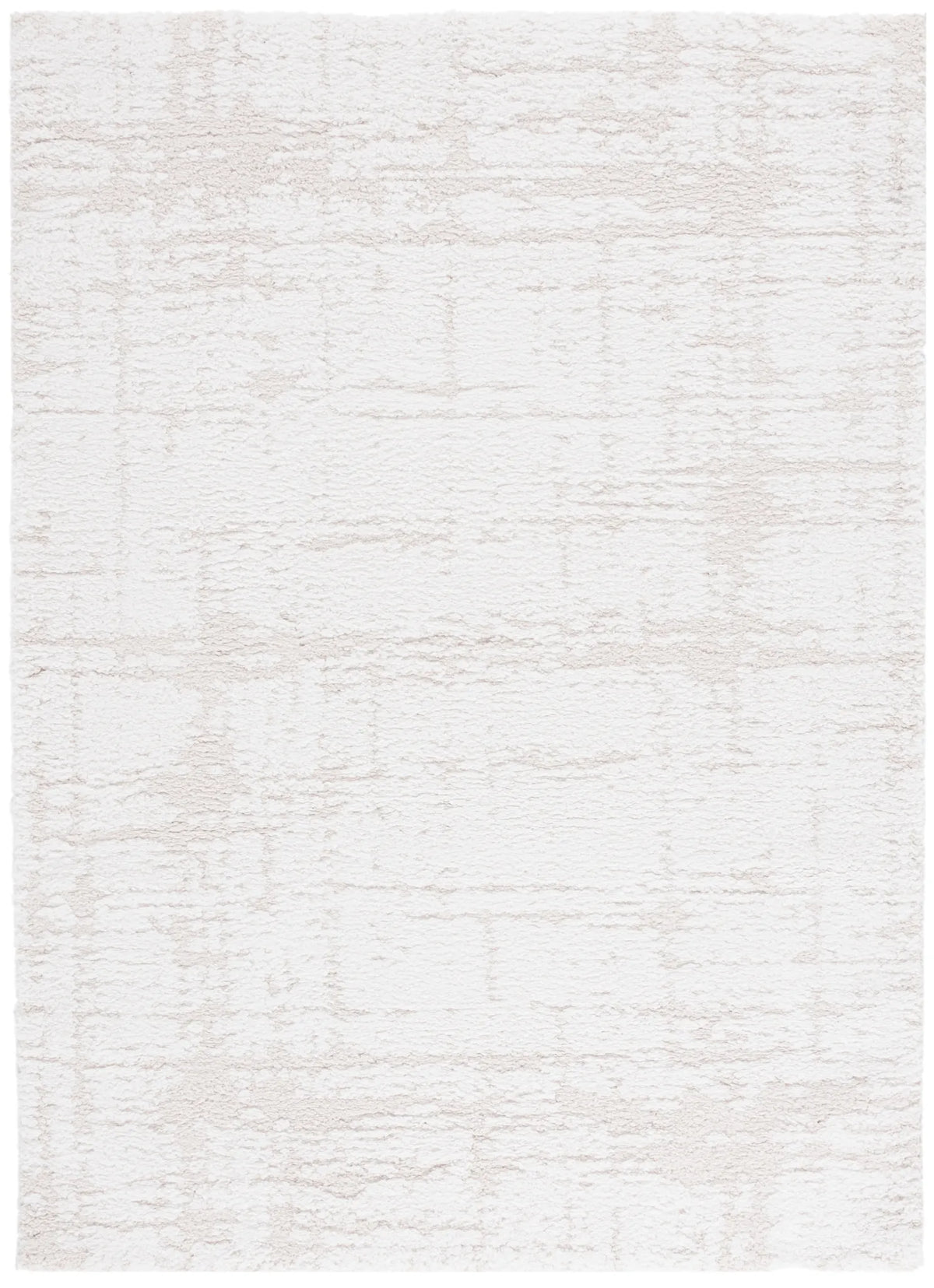 Safavieh Rumi Shag 4'-0" x 6'-0" Rug in Ivory / Light Beige