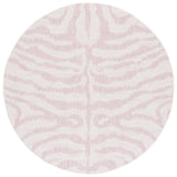 Safavieh Courtyard 6'-7" x 6'-7" Rug in Ivory / Pink