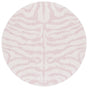 Safavieh Courtyard 6'-7" x 6'-7" Rug in Ivory / Pink