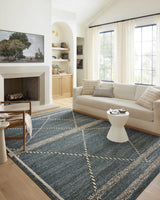 Loloi Fabian Fab-01 Denim/Charcoal Rug - room scene 1