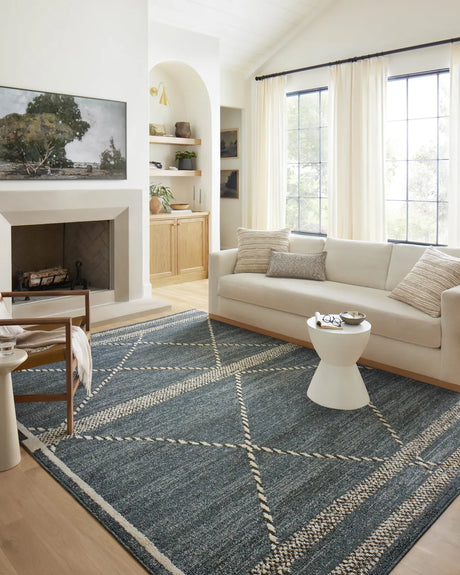 Loloi Fabian Fab-01 Denim/Charcoal Rug - room scene 1