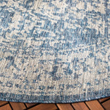 Safavieh Courtyard 6'-7" x 6'-7" Rug in Navy / Grey