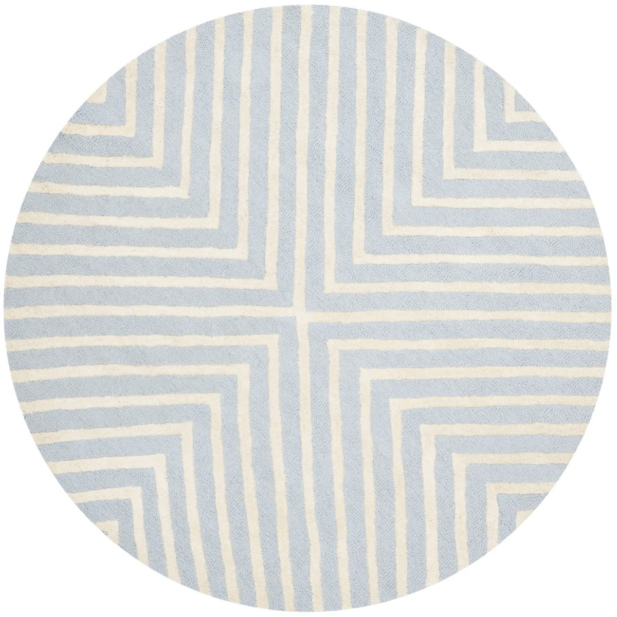 Safavieh Cambridge 6'-0" x 6'-0" Rug in Light Blue / Ivory