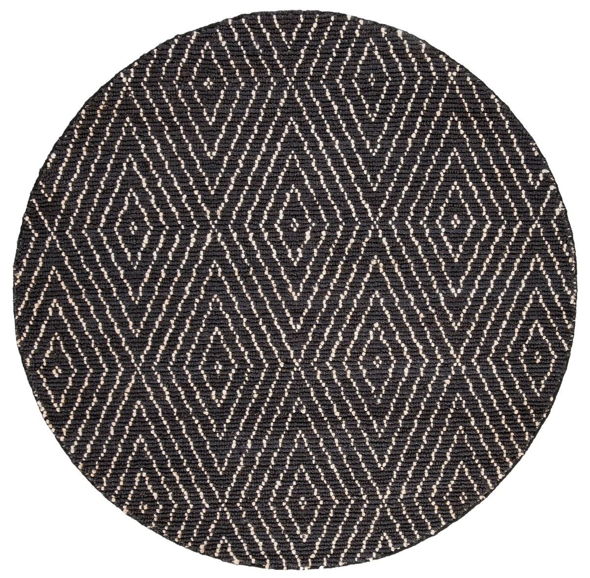 Safavieh Bohemian 6'-0" x 6'-0" Rug in Black / Ivory