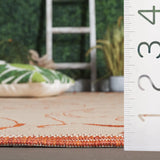 Safavieh Courtyard 4'-0" x 5'-7" Rug in Natural / Terra