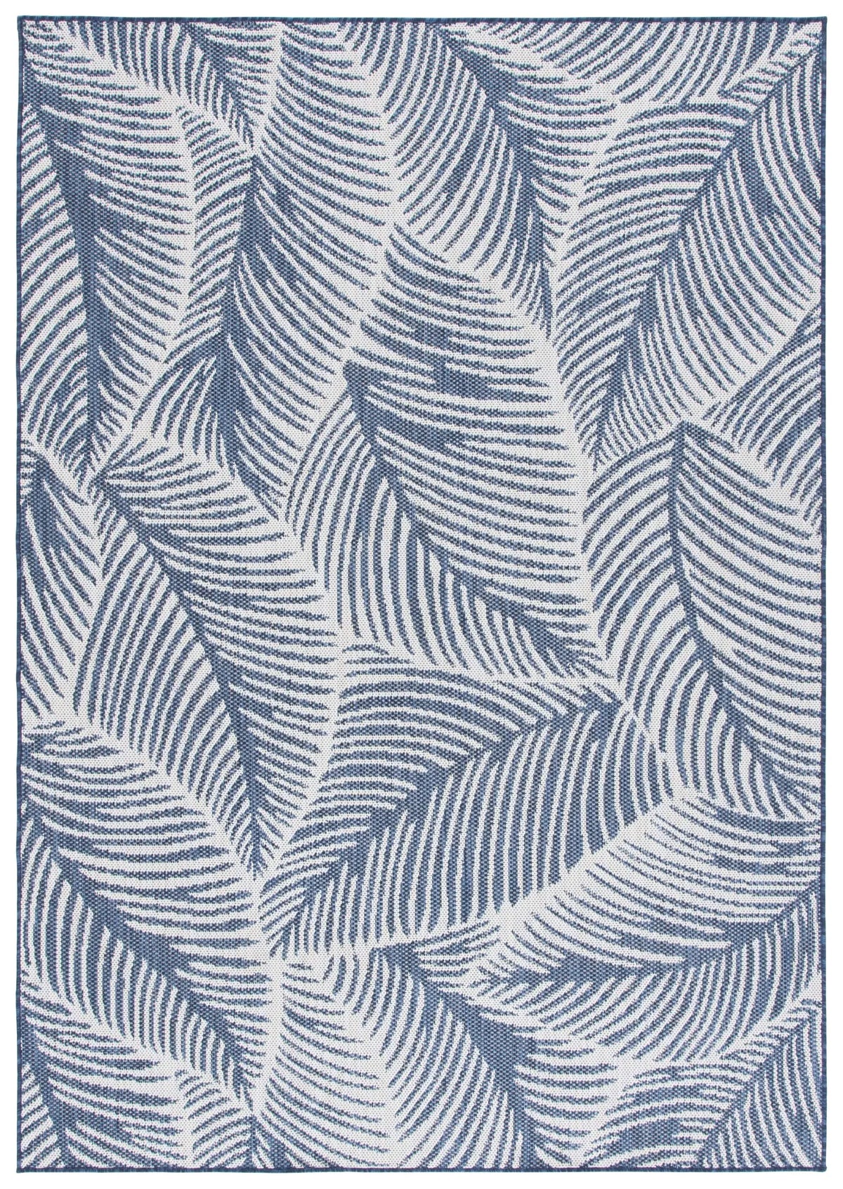 Safavieh Beach House 4'-0" x 6'-0" Rug in Navy / Ivory