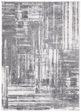 Safavieh Ravine Shag 4'-0" x 6'-0" Rug in Dark Grey / Ivory