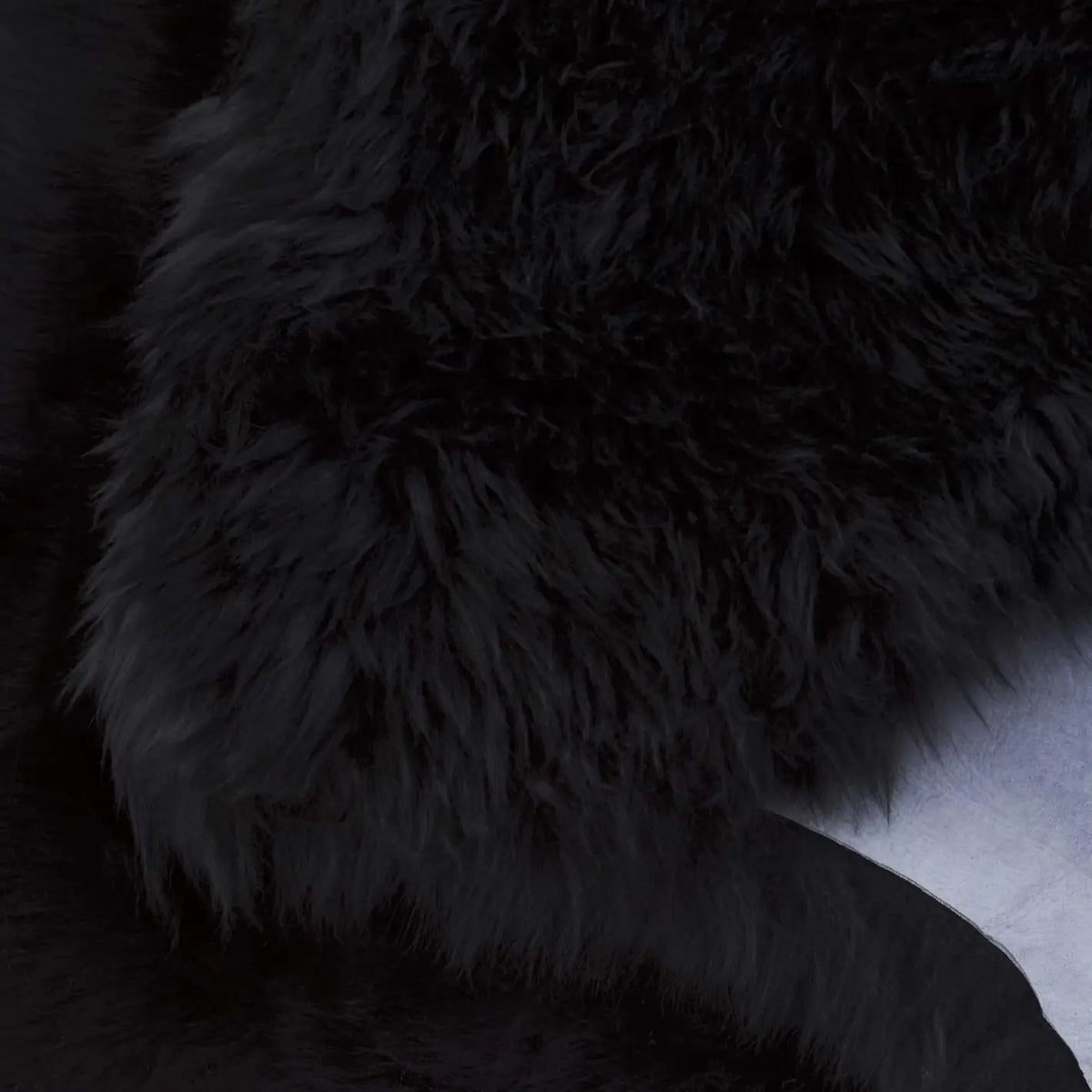 Safavieh Sheep Skin 5'-5" x 7'-7" Rug in Midnight Black