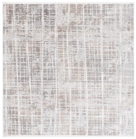 Safavieh Mila 6'-7" x 6'-7" Rug in Beige / Ivory Grey