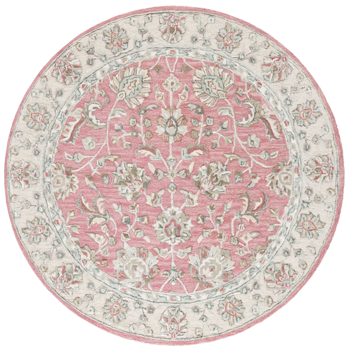 Safavieh Glamour 6'-0" x 6'-0" Rug in Pink / Beige